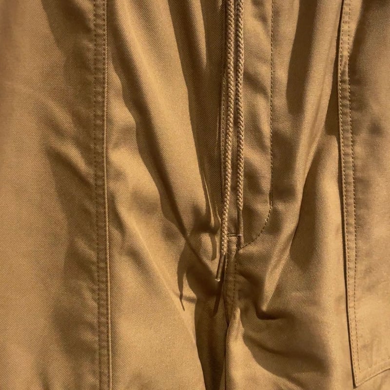 COMME des GARCONS HOMME エステルギャバ イージーパンツ BROWN |