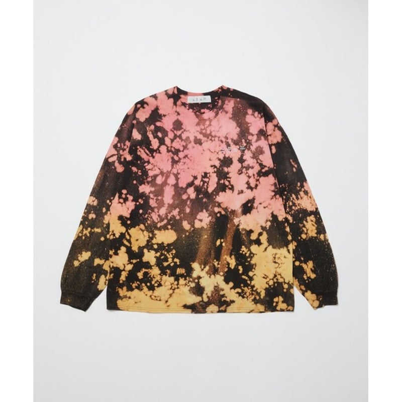 BAL LOGO TIE DYE LS TEE by YUKIDYE | MAROON BAL LOGO TIE DYE LS TEE by YUKIDYE | MAROON