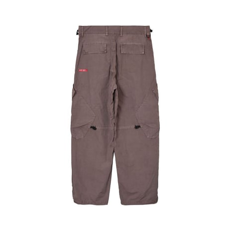 MAGIC STICK REFINED BDU WIDE PANTS (FADE RED BEAN)