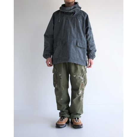 ANACHRONORM AN252 OVER DYED ANORAK PULLOVER JACKET NAVY