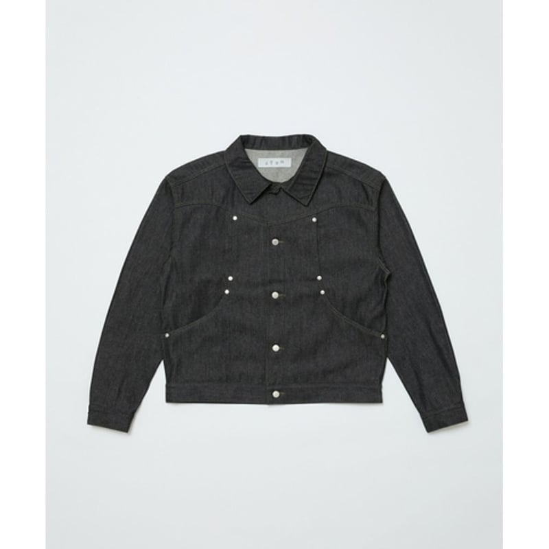 BAL CURB POCKET DENIM JACKET | MAROON