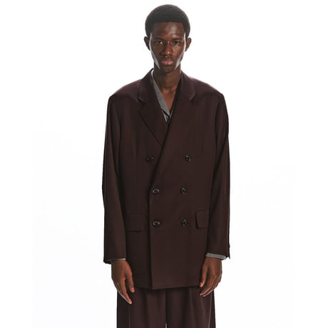 MARKAWARE  SUPER 160's WOOL GABARDINE DOUBLE BREASTED COMFORT JACKET