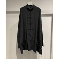 Y's for men RY/LI CLOTH CHINA BUTTON STAND COLLAR SHIRT