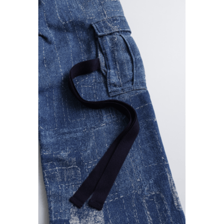 【予約商品】FDMTL FA26PN51JU  BORO JACQUARD CARGO PANTS 3YR WASH