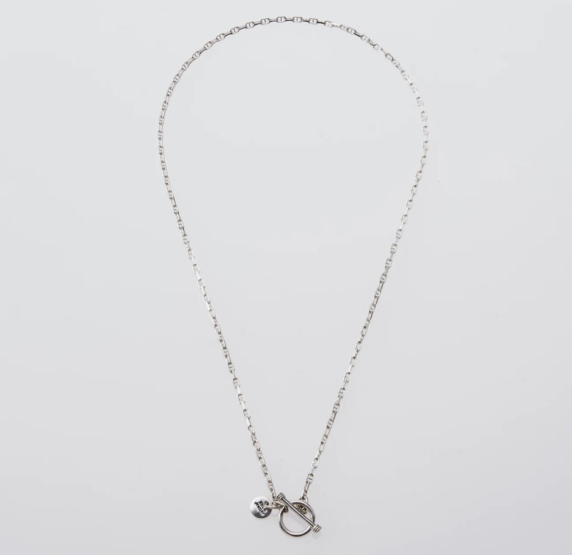 XOLO JEWELRY Solid Anchor Link Necklace | MAROON