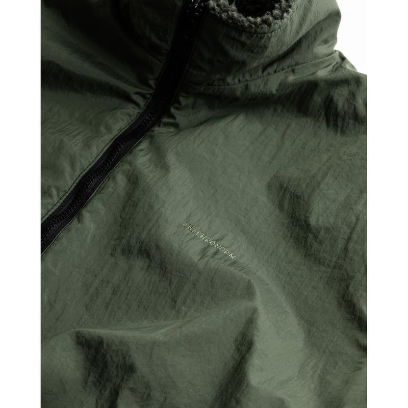 ANACHRONORM 2way ジャケット リバーシブル ANACHRONORM REVERSIBLE BOA JACKET OLIVE | MAROON