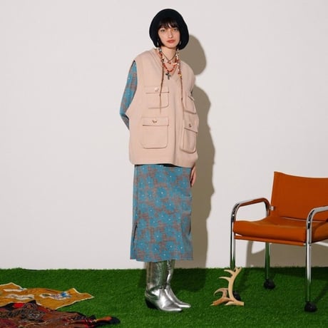 AMBERGLEAM × VOO Fisherman Knit Vest