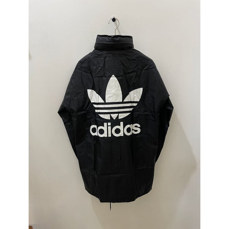 adidas ビッグトレフォイル スタンドカラー ナイロンコート | MAROON