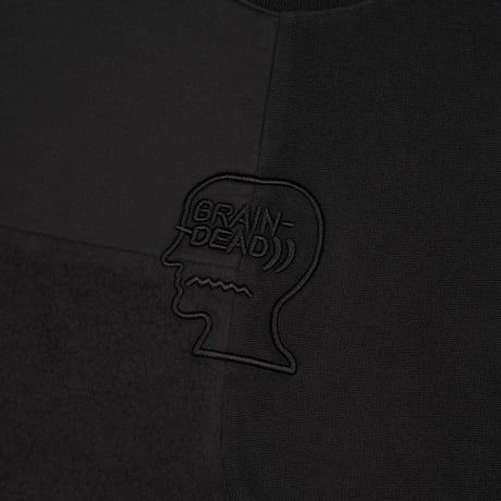 BRAIN DEAD Paneled Long Sleeve Crewneck