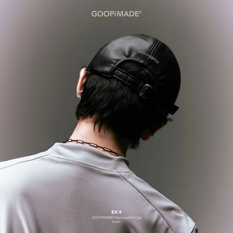 GOOPiMADE EX-9 GOOPiMADE Faux-Leather Cap