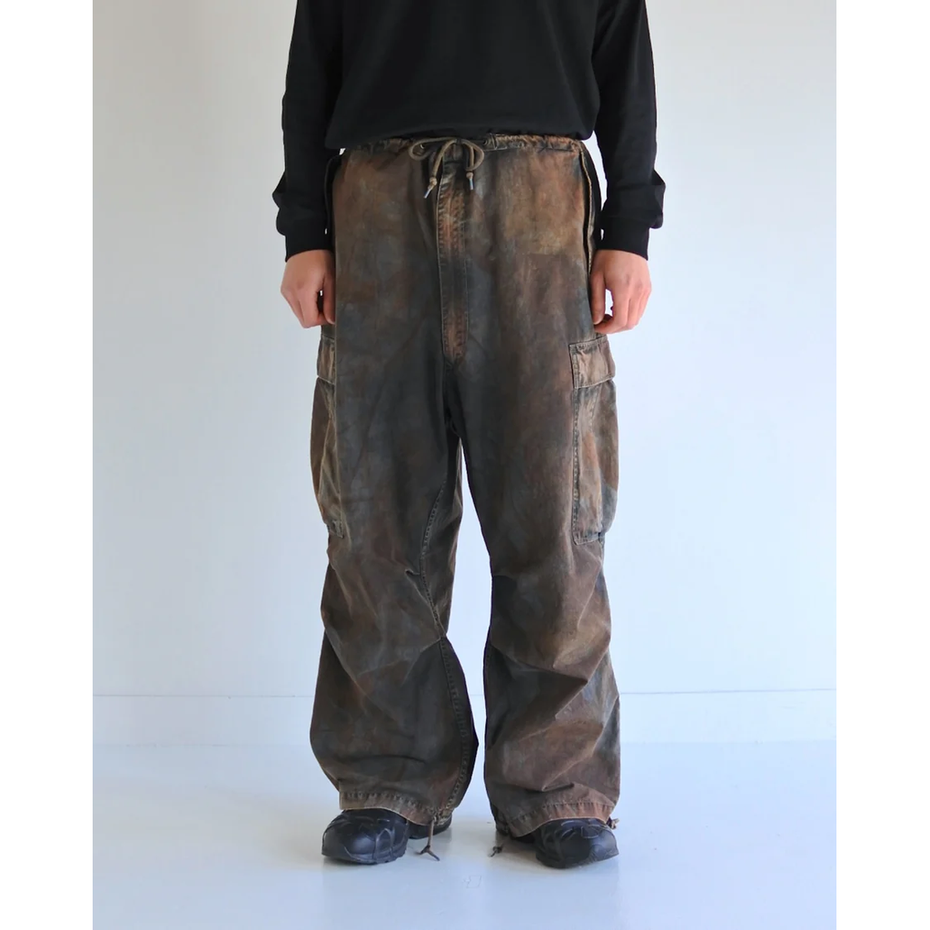 anachronorm damaged pants 32インチ ISŌ イソウ ISO x ANACHRONORM Damaged Denim Baggy Pants