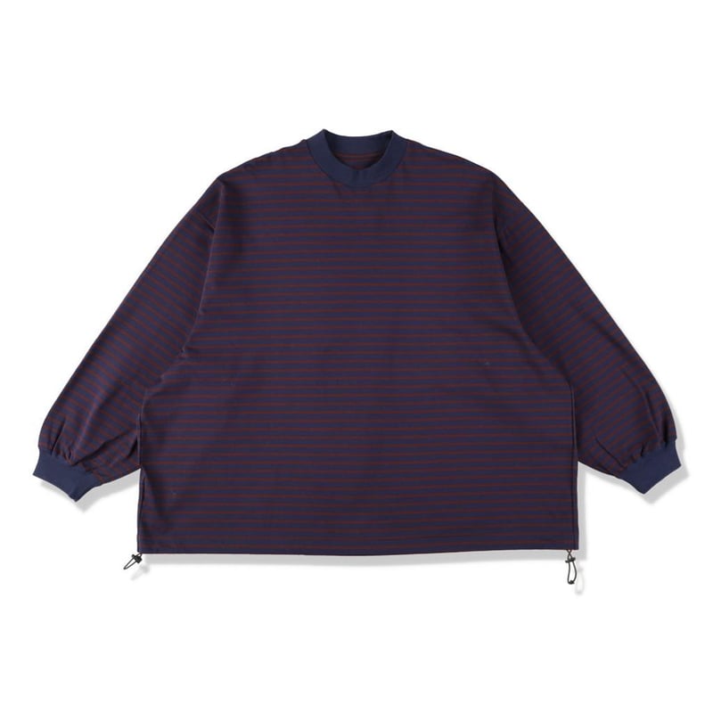 is-ness BALLOON STRIPES LONG SLEEVE T SHIRT | M