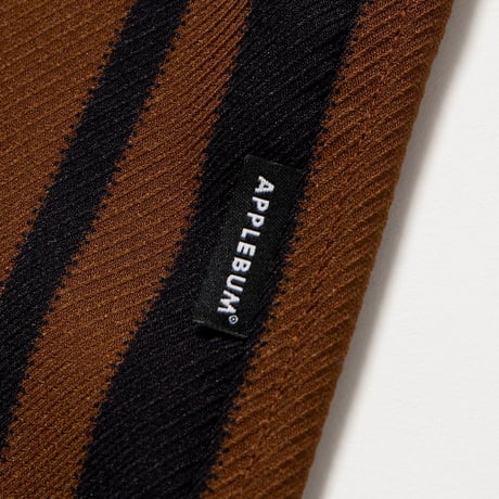 APPLEBUM  WOOLY TWILL STRIPE OVERSIZE L/S SHIRT