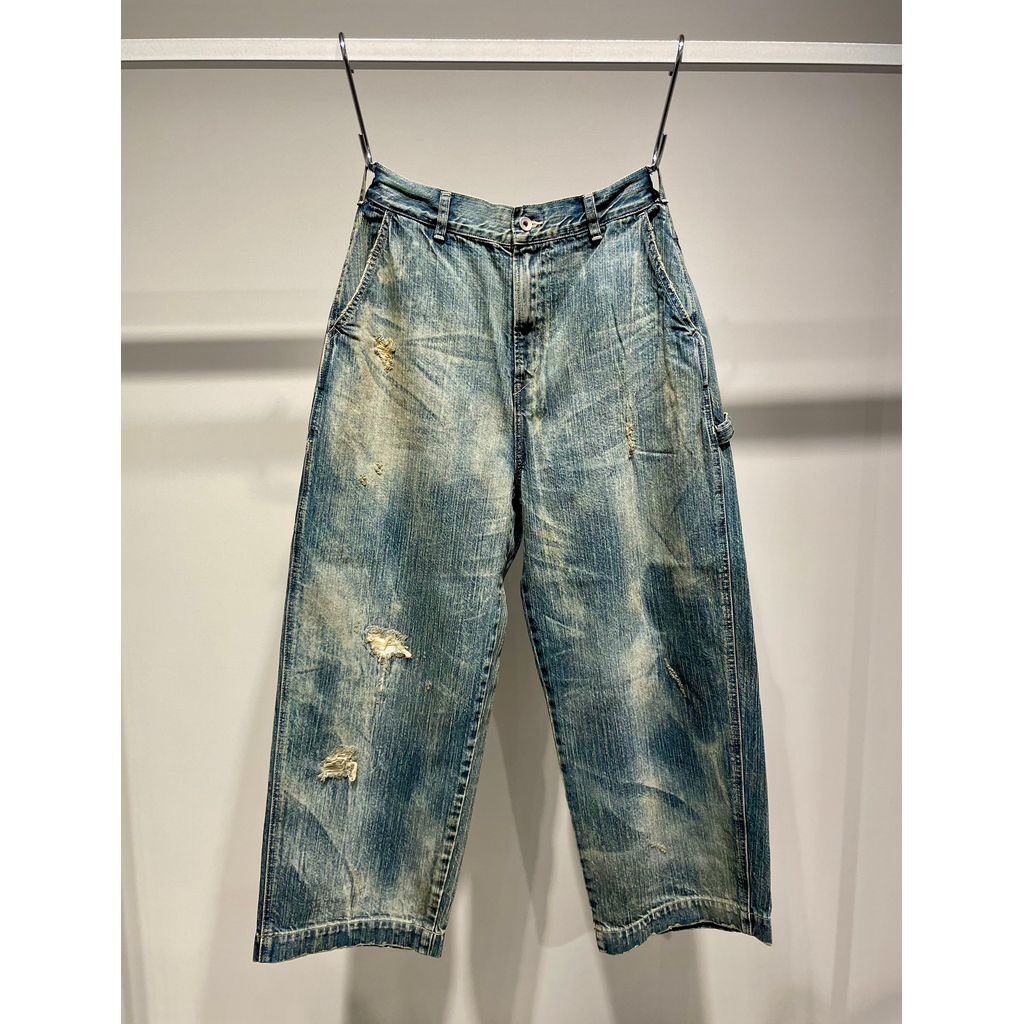PORTER CLASSIC STEINBECK DENIM PAINTER PANTS VI