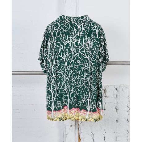 Y's for men × masses SHORT SLEEVE HAWAIIAN BLOUSE