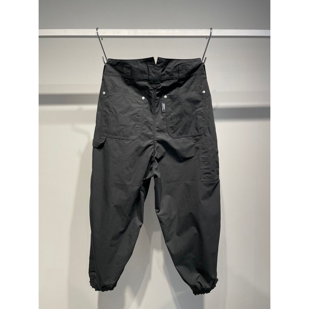 コムコム　ネイビーエステルパンツ2016SS AMBIDEX Store △80/2強撚コットン ギャバゴムタックパンツ(F