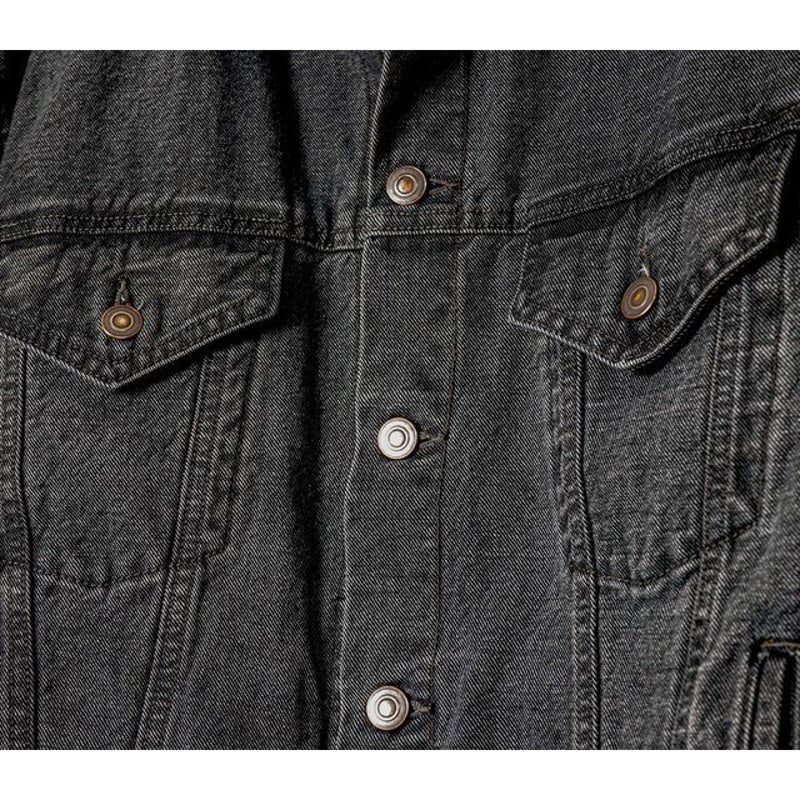 ANDFAMILYS DENIM TRACKER JACKET | MAROON