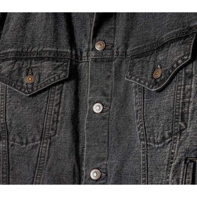 ジャケット・アウター ANDFAMILYS DENIM TRACKER JACKET BLACK ANDFAMILYS DENIM TRACKER JACKET BLACK