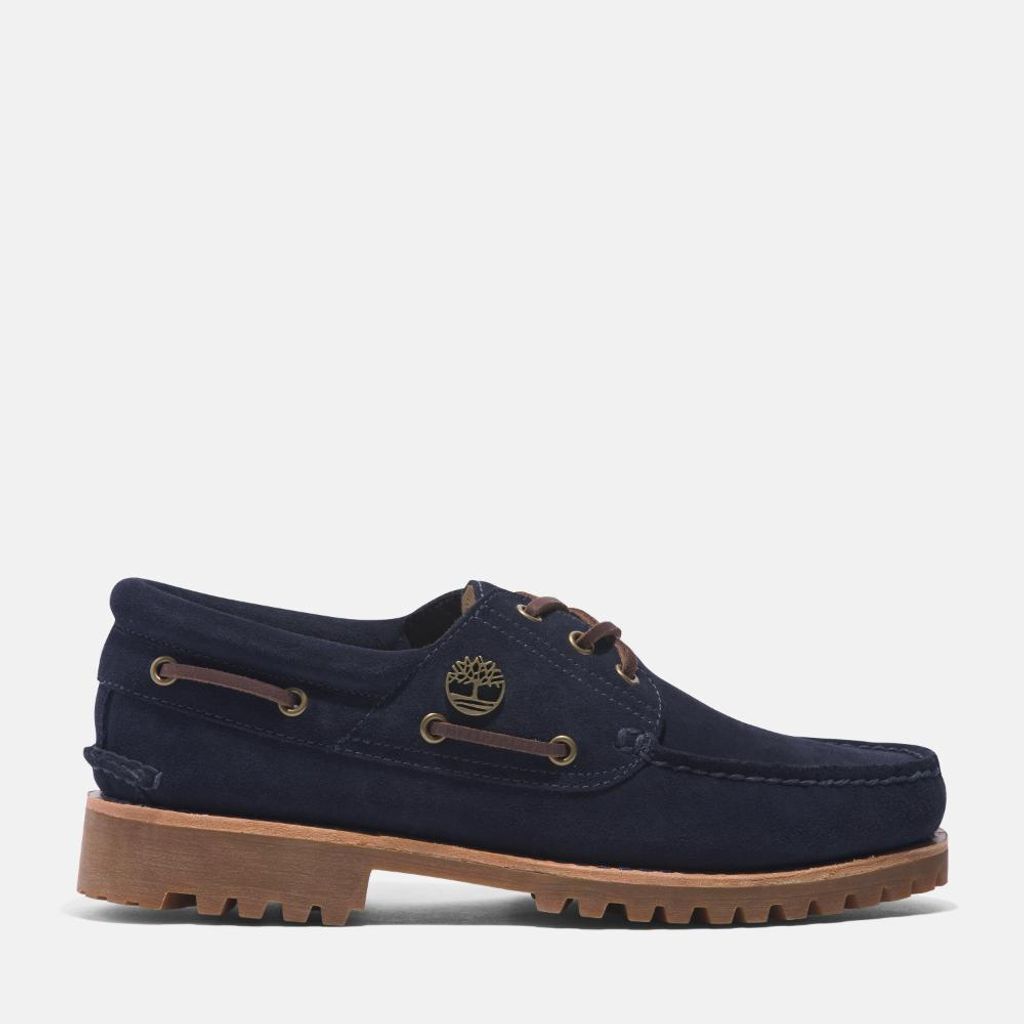 Timberland ネイビー 3eye スエード Timberland Authentic 3 Eye Classic Blue Suede |