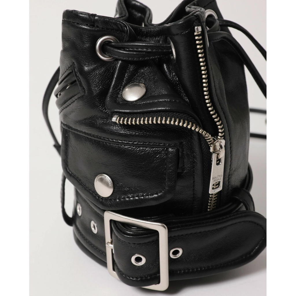 別注**beautiful people**nylon drawstring mini bag beautiful people riders mini drawstring bag |