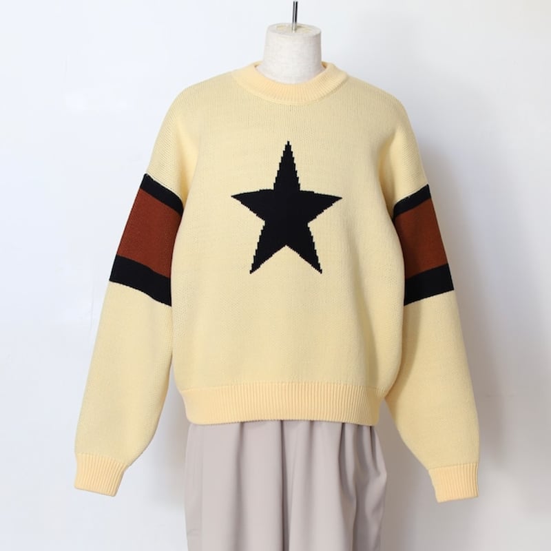 AMBERGLEAM ニット AMBERGLEAM Star Warm Sweater | MAROON