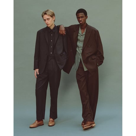 MARKAWARE  SUPER 160's WOOL GABARDINE DOUBLE BREASTED COMFORT JACKET