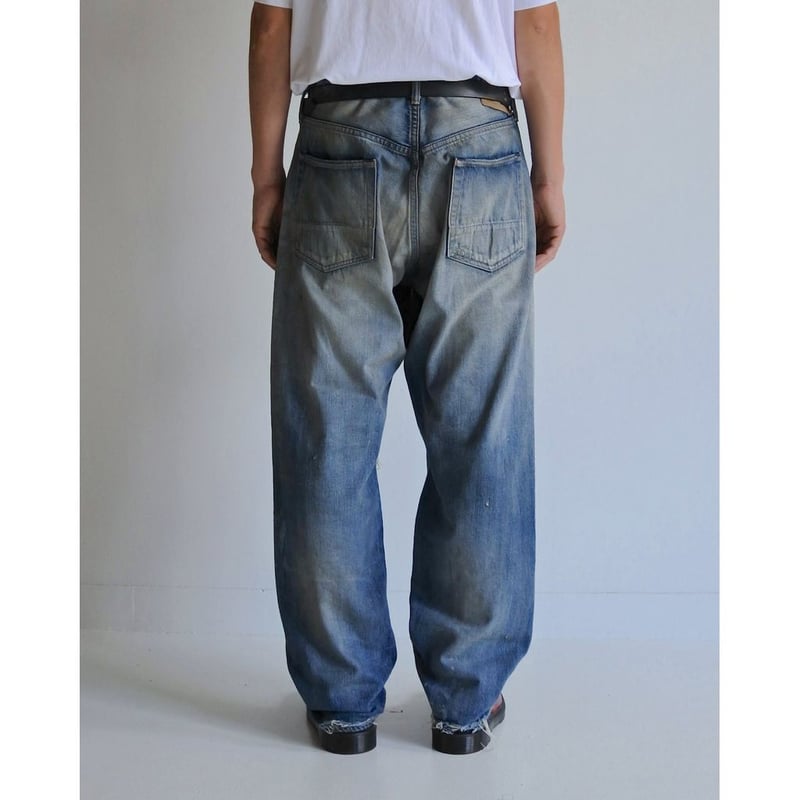 アナクロノーム　ANACHRONORM  デニム　ダメージ ANACHRONORM HARD REMAKED REGULAR TAPERED 5P PAN