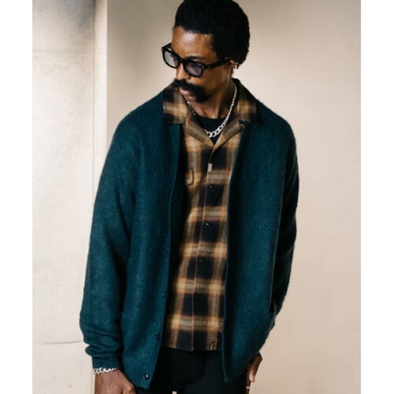 CRIMIE MOHAIR KNIT CARDIGAN | MAROON