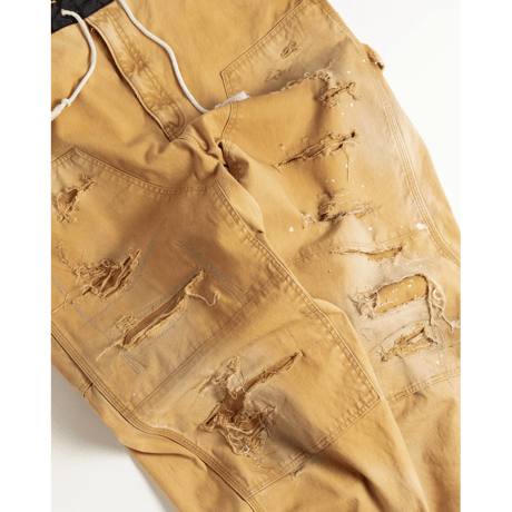 ANACHRONORM AN386-D REMAKED DOUBLE KNEE DUCK PAINTER PANTS