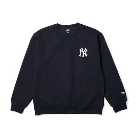 NEW ERA 裏毛 オーバーサイズド スウェット クルーネック Powered by GORO NAKATSUGAWA（MIN-NANO） ニューヨーク・ヤンキース ネイビー