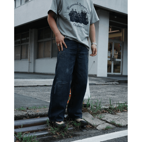 ANACHRONORM REMAKED WIDE 5P DENIM PANTS DARK INDIGO