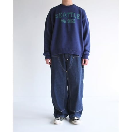 ANACHRONORM AN249 SEATTLE JACQUARD KNIT NAVY