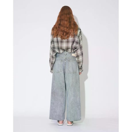beautiful people selvedge denim o/d cropped wide pants