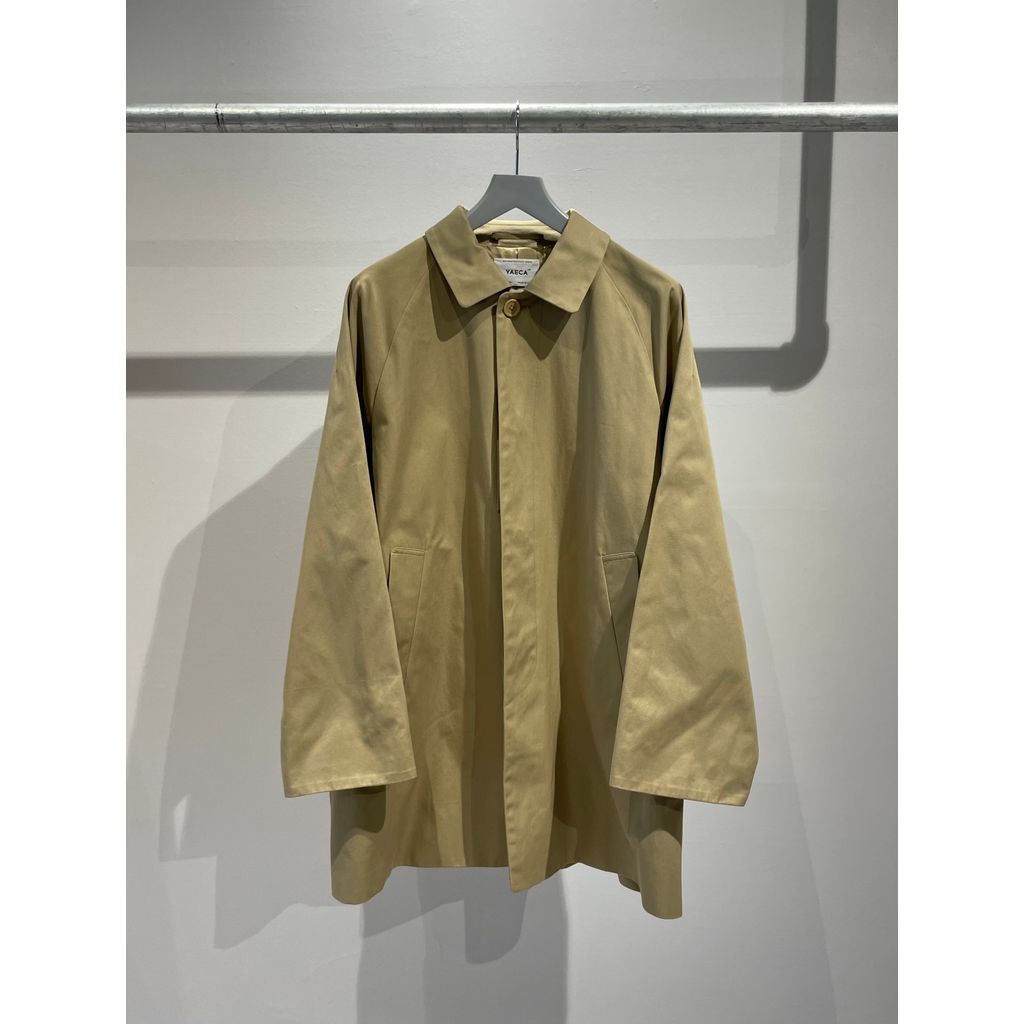 YAECA SOUTIEN COLLAR COAT - SHORT- | MAROON