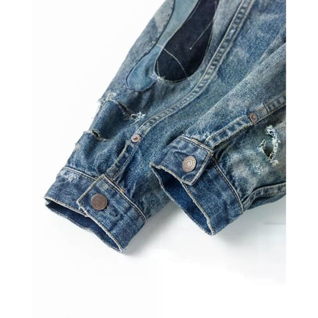 ANACHRONORM  REMAKED DOUBLE POCKET DENIM JACKET INDIGO