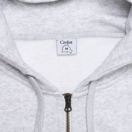 Civilist Spike Zip Hood - Heather Grey