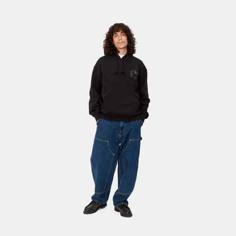 CARHARTT WIP HOODED WILES SWEATSHIRT -  Black