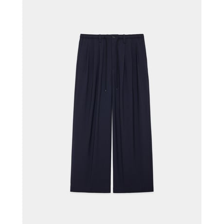MARKAWARE   ORGANIC WOOL 2/80 TROPICAL TRIPLE PLEATED EASY TROUSERS