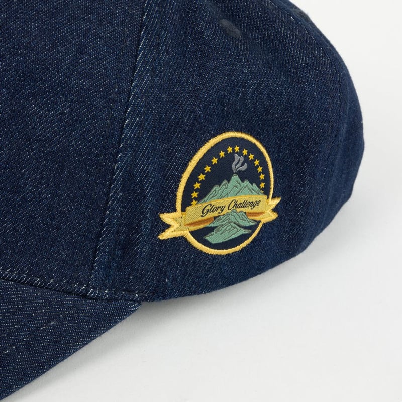 Dime ネイビー キャップ Dの刺繍 Dime Cursive D Full Fit Cap / Navy (ダイム 6パネル/ベース