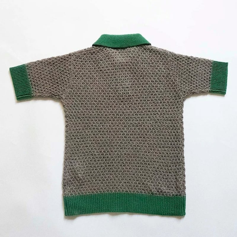 THOMAS MAGPIE collared mesh top トーマス マグパイ シャツ |