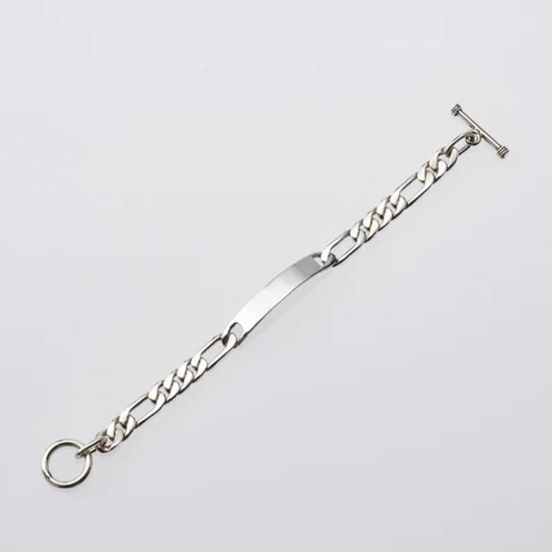 XOLO JEWELRY ID Figaro Link Bracelet 8mm 24K Pa