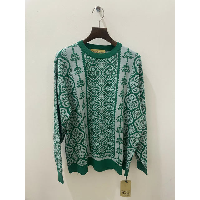THOMAS MAGPIE damask knit トーマスマグパイ ニット | MAROON THOMAS MAGPIE damask knit トーマスマグパイ ニット | MAROON
