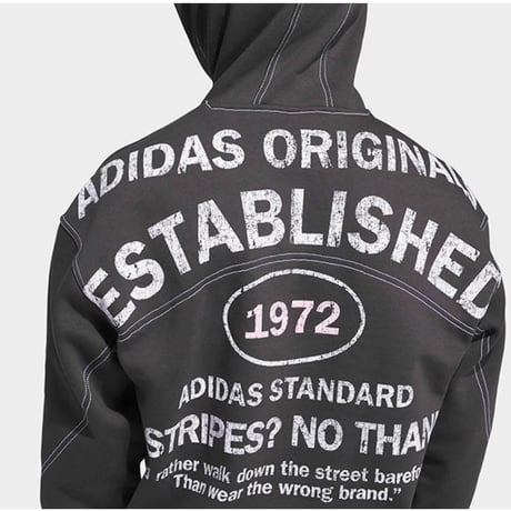 adidas originals オリジナルス シューメーカー グラフィック パーカー　ユーティリティブラック