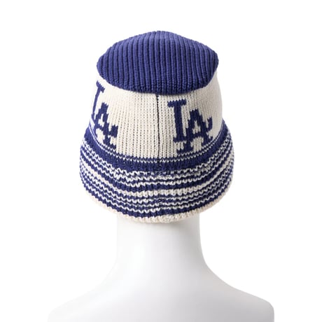 NEW ERA ニットバケット ロサンゼルスドジャース インディゴブルー/クローム 14667669