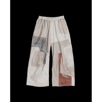 ANACHRONORM REMAKED MIX PANEL WIDE EASY PANTS BEIGE