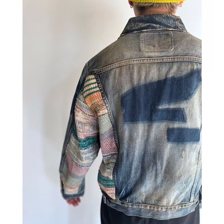 ANACHRONORM ε2 RALLI QUILT CUSTOM DENIM JACKET SIZE 00（NO.14）