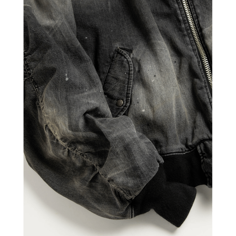 ANACHRONORM AN396-W AGING DUAL DENIM MA-1 BLACK
