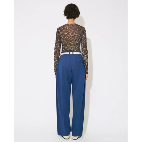 beautiful people triacetate double cloth side 2tuck pants