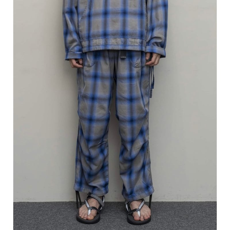 bal PLAID WIDE MOUNTAIN PANT | MAROON