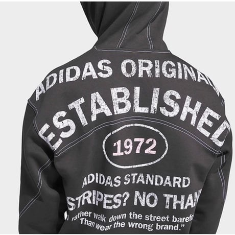 adidas originals オリジナルス シューメーカー グラフィック パーカー　ユーティリティブラック